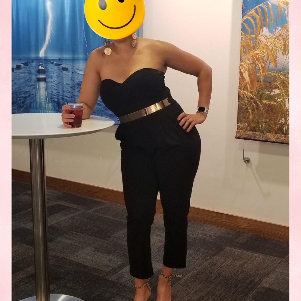 Express Black Ankle Length Jumpsuit